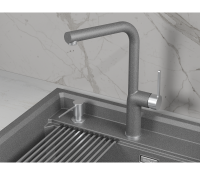 Смеситель для кухни GRANULA 9502, ГРАФИТ 