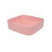 Раковина накладная квадратная AQUAme AQM5011 розовый матовый Раковина накладная квадратная AQUAme AQM5011 розовый матовый