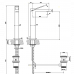 Смеситель для раковины GESSI Rettangolo K 53005#031 Хром 