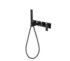 Смеситель для ванны встраиваемый Grocenberg GB5060BL, черный 