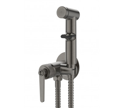 Смеситель Bangkok Gun metal скрытого монтажа с гигиеническим душем SMHBGGM ESKO 