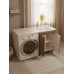 Тумба под стиральную машину напольная Uperwood Magenta 55х50х76,5 см, черная, с дверцами 5930205158 Тумба под стиральную машину напольная Uperwood Magenta 55х50х76,5 см, черная, с дверцами 5930205158