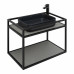 Консоль под раковину Allen Brau Liberty 75 1.33001.BB черный браш 