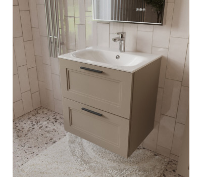 Тумба с раковиной подвесная (60см) Terminus Classik CLA10602200501O, капучино