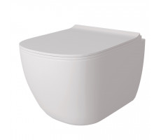 Унитаз подвесной Maretti Eleganza безободковый с микролифтом, EN10PBM10-844, белый Унитаз подвесной Maretti Eleganza безободковый с микролифтом, EN10PBM10-844, белый