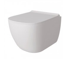 Унитаз подвесной Maretti Eleganza безободковый с микролифтом, EN10PBM10-844, белый 