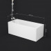 Ванна акриловая 160x70 см AM.PM Gem W93A-160-070W-A Белый 