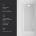Ванна акриловая 160x70 см AM.PM Gem W93A-160-070W-A Белый 