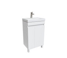 Тумба с умывальником 50 см IDDIS Zodiac ZOD5CDFi95K напольная с дверцами, белая