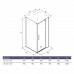 Душевой уголок ALEX BAITLER 2 серия AB244-100 тонированное стекло Душевой уголок ALEX BAITLER 2 серия AB244-100 тонированное стекло