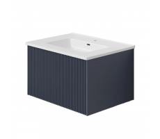 Тумба под раковину подвесная La Fenice Terra FNC-01-TER-BG-60, синяя  Тумба под раковину подвесная La Fenice Terra FNC-01-TER-BG-60, синяя