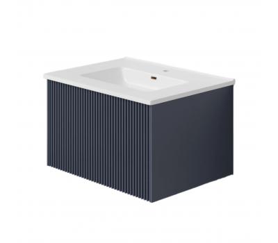 Тумба под раковину подвесная La Fenice Terra FNC-01-TER-BG-60, синяя  Тумба под раковину подвесная La Fenice Terra FNC-01-TER-BG-60, синяя