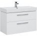 Тумба с раковиной Aquanet Nova 90 белый (2 ящика) 