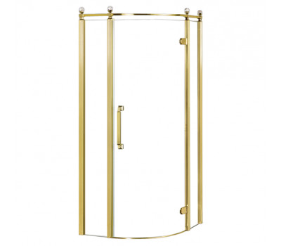 Душевое ограждение 90х90 Azario ONTARIO AZ-NBB2231-R 900 GOLD без поддона, 8 мм