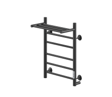 Полотенцесушитель электрический Ника WAY-2 60/40 с полкой RAL9005 черный матовый правый тэн Полотенцесушитель электрический Ника WAY-2 60/40 с полкой RAL9005 черный матовый правый тэн
