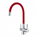 Смеситель Lemark Comfort LM3075C-Red для кухни  с подключением к фильтру с питьевой водой хром | красный 