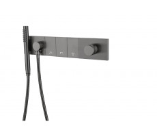 Смеситель ZODIAC с ручным душем GUN METAL Boheme 132-SYS-GM графит 