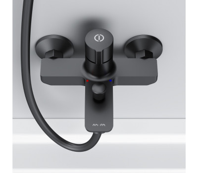 Смеситель для ванны и душа, нажимной TouchReel AM.PM X-Joy F85A10522 Черный 