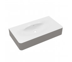 Раковина Vincea Каприз (Caprise) Corian, цвет белый матовый + светло-серый матовый VCB-4CA100MWLG Раковина Vincea Каприз (Caprise) Corian, цвет белый матовый + светло-серый матовый VCB-4CA100MWLG
