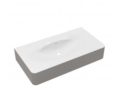 Раковина Vincea Каприз (Caprise) Corian, цвет белый матовый + светло-серый матовый VCB-4CA100MWLG Раковина Vincea Каприз (Caprise) Corian, цвет белый матовый + светло-серый матовый VCB-4CA100MWLG