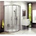 Душевой уголок Ravak X3B270C00Z1C Blix XP2CP4 -90 R 500, профиль хром, стекло прозрачное 