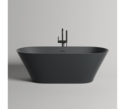 Ванна отдельностоящая 180х80 Salini Mona 102921MF-9011 S-stone Черный матовый 