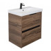 Тумба-умывальник Comforty Селенга-60 дуб тёмно-коричневый с раковиной CF19696BX-60 00-00021874 