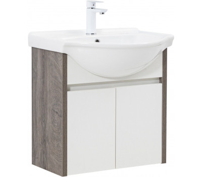 Тумба с раковиной Aquanet Сидней 60 цв.дуб рошелье/белый (раковина Shenxin) 00354988 Тумба с раковиной Aquanet Сидней 60 цв.дуб рошелье/белый (раковина Shenxin) 00354988