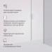 Дверь душевая в нишу AM.PM Gem W90G-140-1-195MG Стекла прозрачное, тонированное; профиль хром матовый 