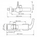 Смеситель для ванны WasserKRAFT Sauer 7100 7101 золото 