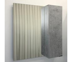 Зеркало-шкаф Comforty Осло-80 бетон светлый 00-00006508 