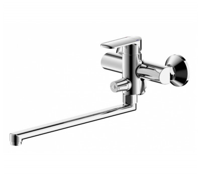 Смеситель для ванны длинный излив Bravat Louise F6191183CP-01L-RUS Хром 