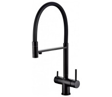Смеситель для кухни с гибким изливом Grocenberg GB4099BL, черный Смеситель для кухни с гибким изливом Grocenberg GB4099BL, черный