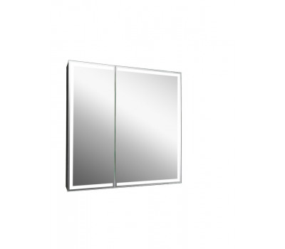 Зеркало-шкаф CONTINENT Mirror Box black Led 800х800 МВК052 Зеркало-шкаф CONTINENT Mirror Box black Led 800х800 МВК052