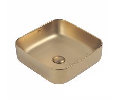 Раковина накладная ABBER Rechteck AC2211MMG золото матовое 