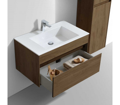 База под раковину Vincea Chiara 800 VMC-2C800TO подвесная, 1 выкатной ящик soft-close, T.Oak База под раковину Vincea Chiara 800 VMC-2C800TO подвесная, 1 выкатной ящик soft-close, T.Oak