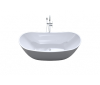 Акриловая ванна 170х78см ART&MAX AM-502-1700-785 отдельно стоящая со сливом-переливом