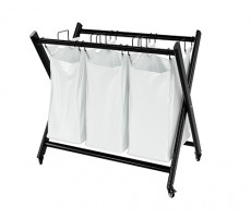 Корзина WasserKRAFT Naab WB-860 WB-860-L черный матовый/белый матовый 