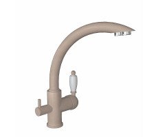 Смеситель для кухни с подключением фильтра Florentina ШАЛЕ 333.25H.2113.107, песочный Смеситель для кухни с подключением фильтра Florentina ШАЛЕ 333.25H.2113.107, песочный