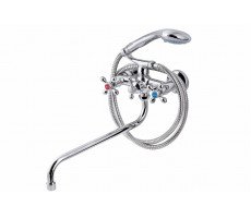 Смеситель для ванны с душем FAUZT FZs-317-10 тип См-ВУДРНШлА  Смеситель для ванны с душем FAUZT FZs-317-10 тип См-ВУДРНШлА