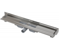 Душевой лоток Alcadrain APZ104-550 с порогами для перфорированной решетки и регулируемым воротником к стене 