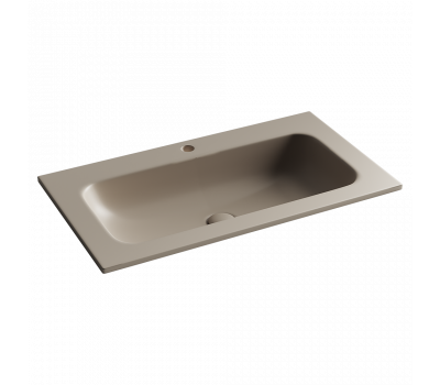 Раковина накладная Grace прямоугольная, с отверстием под смеситель, 810*457*137 мм, цвет капучино матовый, арт. CN7012MC 