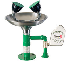 Душ для промывки глаз из нержавеющей стали настольный с пусковым рычагом SC410SS, шт NOFER SC410SS Душ для промывки глаз из нержавеющей стали настольный с пусковым рычагом SC410SS, шт NOFER SC410SS