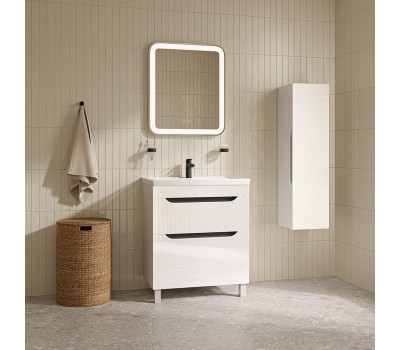 Тумба с умывальником, напольная, 70 см, белый, Ray, IDDIS, RAY70WFi95K 