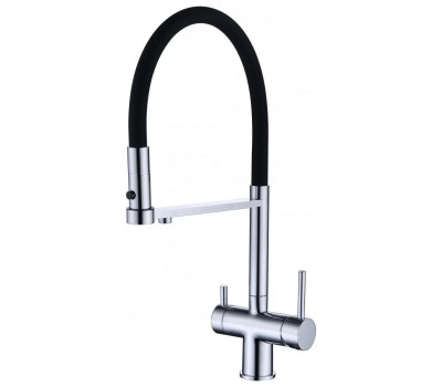 Смеситель для кухни с гибким изливом Grocenberg GB4095CR, хром 
