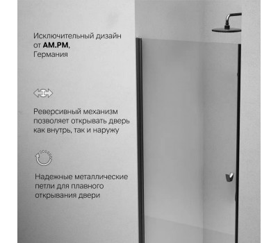 Душевая дверь в нишу 90x190 см, распашная AM.PM Sunny W87G-90-1P-BT  