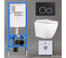 Комплект 3в1 IBERICA BLANCA инсталляция SILENCIO, унитаз BILBAO ALTO белый, кнопка смыва ESTI-O черный матовый (IB001.BLA.234.822) Комплект 3в1 IBERICA BLANCA инсталляция SILENCIO, унитаз BILBAO ALTO белый, кнопка смыва ESTI-O черный матовый (IB001.BLA.234.822)