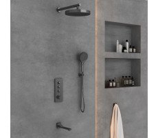 Душевой комплект Vincea VSFW-433TI2GM встраиваемый, вороненая сталь Душевой комплект Vincea VSFW-433TI2GM встраиваемый, вороненая сталь