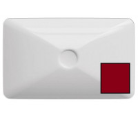 Раковина ISVEA SistemaY Clear накладная 10SY50060SV-2R цвет бордовый матовый 