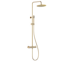 Душевая система с термостатом AQUAme Siena AQM8006GG Золото 